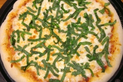 cheese-basil pizza